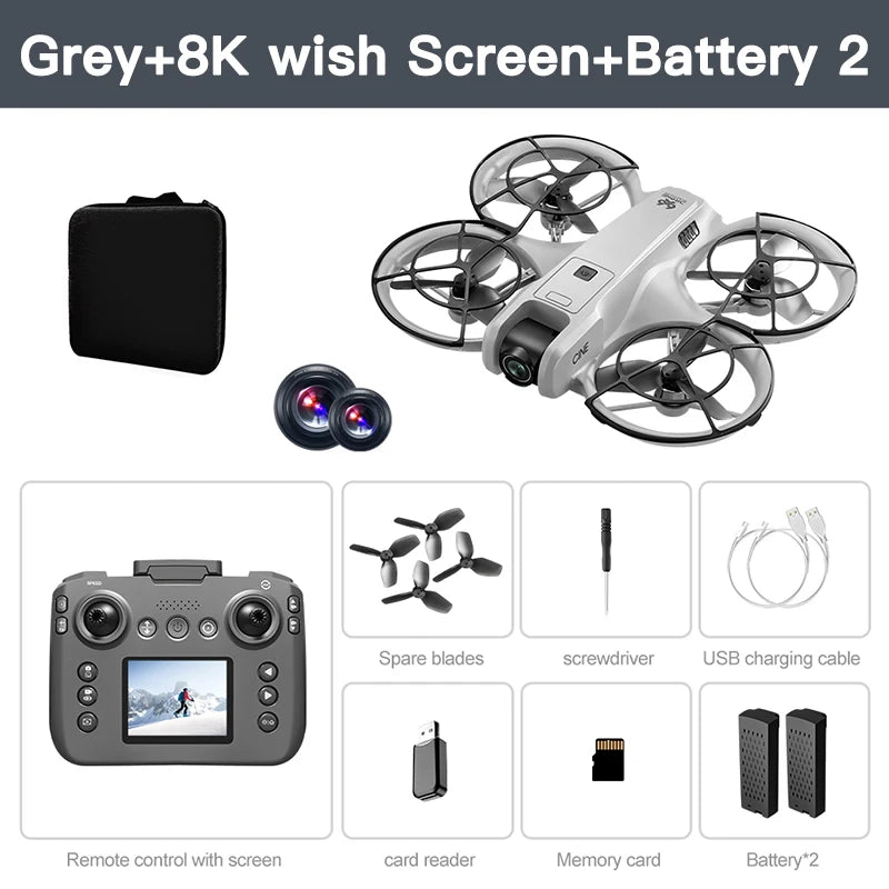 Lenovo V666 Mini Drone 4K Professional Aerial 8k Dual Camera Intelligent obstacle avoidance  Brushless Quadcopter Kid RC Toys