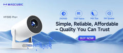 Magcubic HY450 Projector With Ultra Short Throw Auto Offset 1080P 8K Electronic Focus 900 ANSI Air Mouse Voice Assistant H726