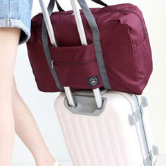 Carry-on Luggage Bag Foldable Travel Duffel Bag Tote Large Capacity Waterproof Portable Storage Bag with Zipper