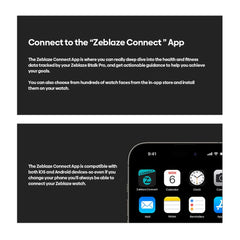 Zeblaze Btalk PRO Voice Calling Smart Watch 1.91'' HD Display Heart Rate SpO2 & Stress Monitor Multiple Sports Modes Smartwatch