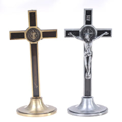 Church Relics Jesus on the Stand Cross Wall Crucifix Antique Home Chapel Decor 1pc