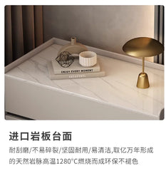 Italian Minimalist Bedside Table with Drawers Bedroom Furniture