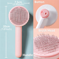 Pet Dog Hair Brush Cat Comb Grooming And Care Cat Brush Stainless Steel Comb For Long Hair Dogs Cleaning Pets Dogs Accessories