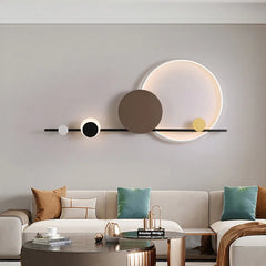 Modern Nordic Art Deco LED Wall Lamp 3000K Living Room Sofa Background Bedroom Bedside Hotel Hall Wall Lighting Creativity Decor