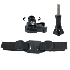 Vamson for GoPro 13 12 11 10 9 Adjustable Bike Helmet Strap Head Belt Mount Holder Adapter for Insta360 X5 X4 DJI Action 6 5 Pro