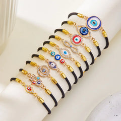 Turkish Evil Eye Bracelets For Women Men Handmade Braided Black Red Rope Lucky Bracelet Fashion Couple Friendship Jewelry Gifts