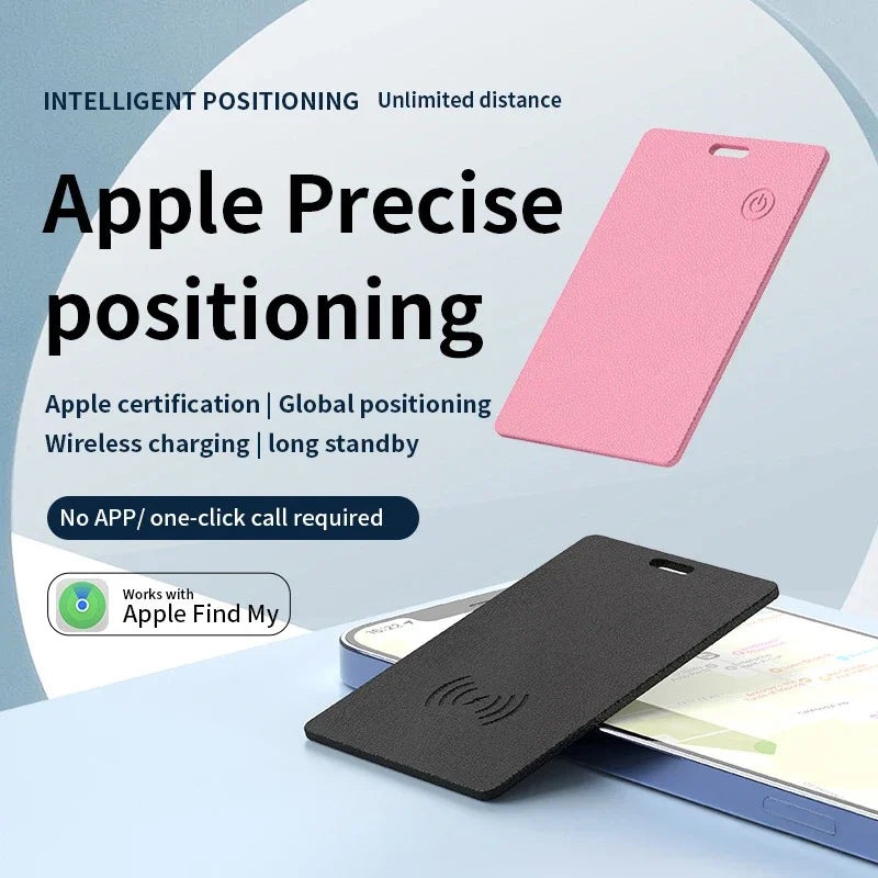 Card-Type Wallet Pet Location Finder Tracker Rechargeable Smart Anti-Loss Bluetooth Locator for Luggage Work With Apple Findmy