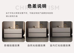 Italian Minimalist Bedside Table with Drawers Bedroom Furniture