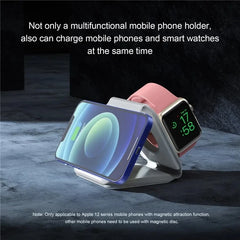 3 in 1 Magnetic Wireless Charger Pad for iPhone 16 15 14 13 Pro Max Apple Watch 9 8 AirPods Chargers Fast Charging Dock Station