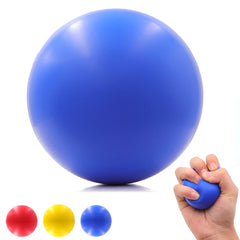 Hand Grip Strengthener & Massager Ball, Adult Therapy Rehab Gym Office Home Exercise Equipment, Soft Foam Stress Relief Gripper