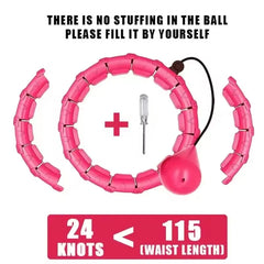 24 Section Sports Circle Portable Adjustable and Detachable Shaping Circle Waist Easy Weight Loss and Fitness Equipment