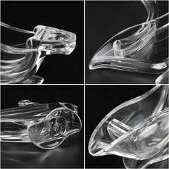 New Acrylic Manual Lemon Squeezer Transparent Kitchen Tools Mini Juicer Handheld Portable Wedge Squeezer Anti-Corrosion