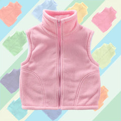 3 to 10 Years Teenager Outwear Waistcoats Sleeveless Jackets Children's Vest For Boy Girl Polar Fleece Baby Kid Vest Warm Winter