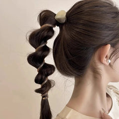 Vintage Heart Ball Elastic Headband – Women’s Hair Tie Scrunchie