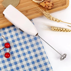 Handheld Electric Egg Beater Mini Battery Powered Milk Frother Coffee Drink Mixer Milk Foamer Cooking Essentials, Kitchen Tools