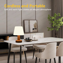 LED Table Lamp Touch Sensor Rechargeable Desktop Night Light Wireless Reading Lamp For Restaurant Hotel Bar Bedroom Decor Light