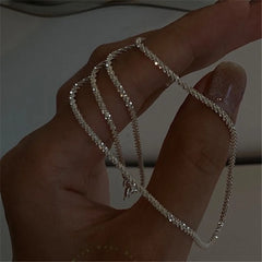 Women’s Silver Plated Star Necklace & Bracelet Set