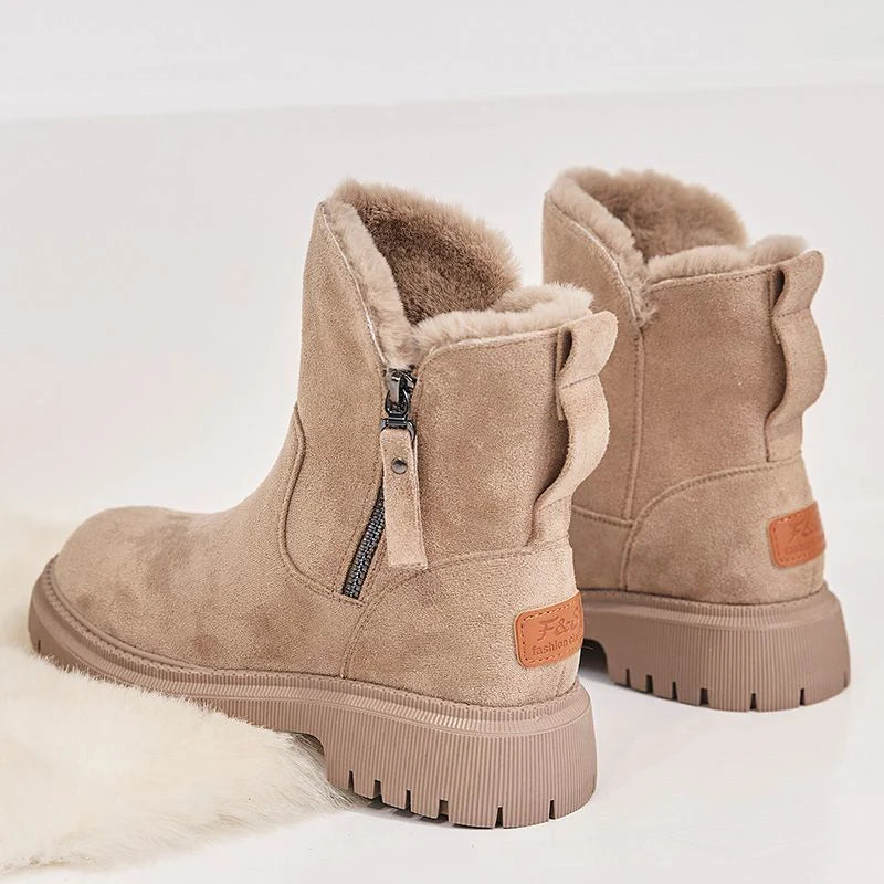 Women Snow Shoes Winter Warm Girl Boots for Woman Thickened Female Shoes Lady Middle Fur Boots NX014 botas de inverno feminina