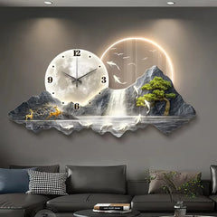 Modern LED Wall Clock – Luxury Home Decor Wall Decor