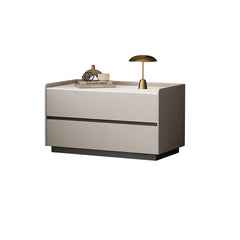 Italian Minimalist Bedside Table with Drawers Bedroom Furniture