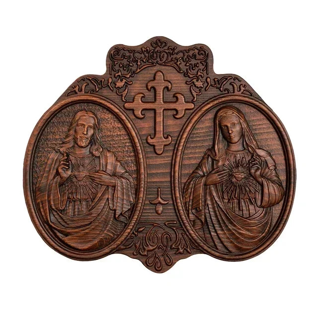 Vintage Catholic Religious Christ Sacred Heart of Jesus Home Living Wall Decor