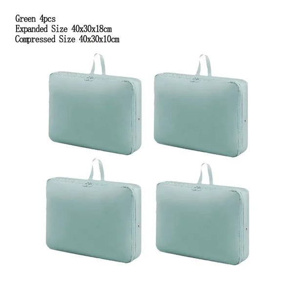 4PCS/set Compression Packing Clothes Down Jacket Cotton Quilt Storage Foldable Large Capacity Expansion Organizer Bag