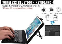 Universal Bluetooth Keyboard with Touchpad For TCL NXTPAPER 11 Plus Gen 2 FE 11 11.5 inch Folio Stand Case Protective Cover