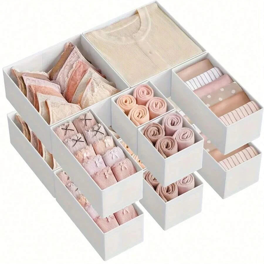Foldable Polyester Underwear Organiser Set, 12 Pieces – additional product image