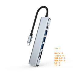 USB C Hub Splitter to 4K HDMI-Compatible USB 3.0 Type C Adapter SD TF Docking Station for MacBook iPad Samsung S22 Dex Laptop