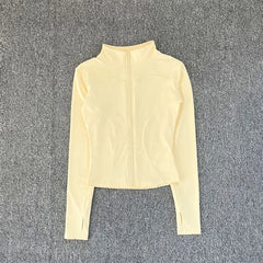 Women Sport Jacket Long Sleeve Shirt Workout Coat
