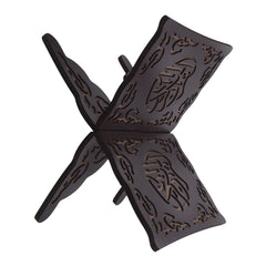 Black Foldable Detachable Wooden Carved Quran Bible Book Holder Muslim Prayer Reading Stand Book Organizer Rack,Home Decoration