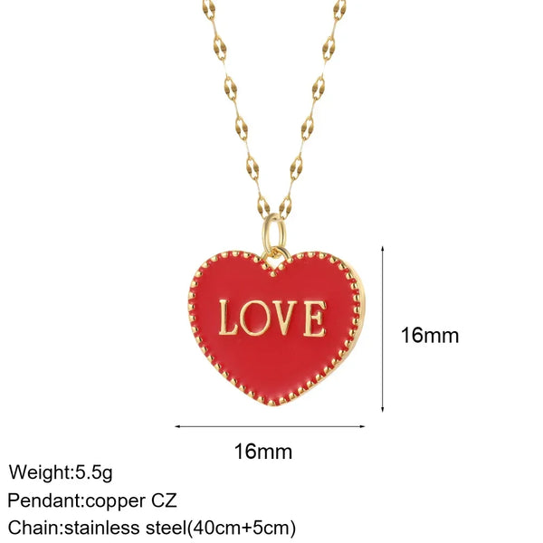 Heart Evil Blue Eye Sun Necklace for Women Cute Dog Bee Elephant Gold Color Pendant Long Stainless Steel Chains