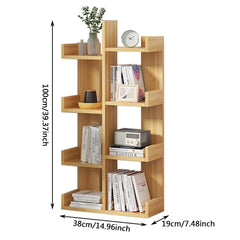 8-Layers Bookshelf Standing Storage Rack  Minimalist Style Corner Sundries Shelf For Living Room Balcony Office Furniture