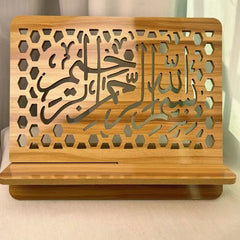MDF Scripture Reading Stand Bracket Study Scripture Stand Reader Support Frame Elegant Decorative Wood Bookshelf