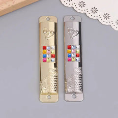 Door Metal Mezuzah Blessing Home Decoration Gift Hanukkah Decor Retro Religious Jerusalem Mezuza Case