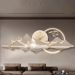 Led Luxury Wall Clocks Mechanism Interior Modern Aesthetic Creative Wall Watch Nordic Restaurant Reloj De Pared Room Decorations