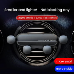 Universal Gravity Car Phone Holder Air Vent Mount Mobile Support for iPhone 13/12 Xiaomi - Automotive GPS Stand