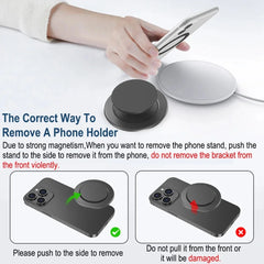 Magnetic Folding Mobile Phone Grip Holder Socket Pocket Support for Magsafe IPhone Mac Samsung Safe Ring Finger Expanding Stand