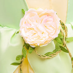 Tiana Cosplay Costume for Girls Fancy Princess Cosplay The Frog Dress Carnival Birthday Party Kids Frock Ball Gowns Clothes