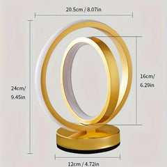LED Desk Light Three Color Dimmable Plug-In Desktop Decoration Bedside Table Lamp Bar Restaurant Atmosphere Aluminum Desk Lamps