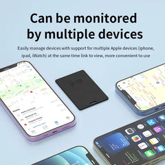 Card-Type Wallet Pet Location Finder Tracker Rechargeable Smart Anti-Loss Bluetooth Locator for Luggage Work With Apple Findmy