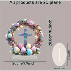 2025 Desktop Decor Family Statue Jesus Tree Of Life Newborn Acrylic Flat Plate Desktop Decoration Ornaments For Home Decor