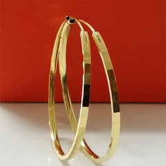 Senlissi 18K Gold Plated 925 Silver Hoop Earrings for Women