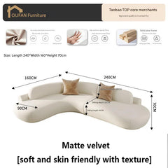 Modern Luxury Living Room Corner Sofa White Minimalist Comfortable Large Size Living Room Sofas Designer Muebles Terrace Living Room Furniture