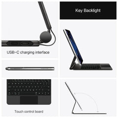 TouchPad Magic Keyboard for iPad Air 11 13 M4 2026 M3 M2 iPad 10 10th Air 4 5 6 iPad Pro 11 12.9 13'' M5 M4 Smart Cover Backlit