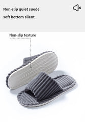 Men’s Open Toe Slippers Anti-Slip Indoor Home Shoes