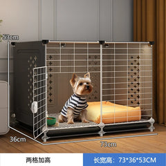 Pet Shop Small Medium Dog Cage for Teddy Bichon Pet House with Sleeping Area One Room One Toilet Design for Puppies Removable Tray Kennel