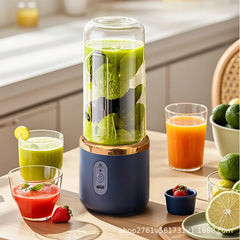 Portable Juicer Blender 400ml Electric Fruit Juicer USB Charging Lemon Orange Fruit Juicing Cup Smoothie Blender Machine 2cups