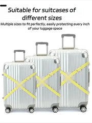 SCANDIHOME Travel  Luggage Strap Adjustable Suitcase Belts Crossed Luggage Suitcase Packing Buckle Elastic Strap Protect Tie