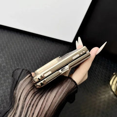 AG Electroplated Acrylic Matte For Magsafe Phone Case Suitable for iPhone Ultra 18 Ultra Thin Magnetic Foldable Protective Cover